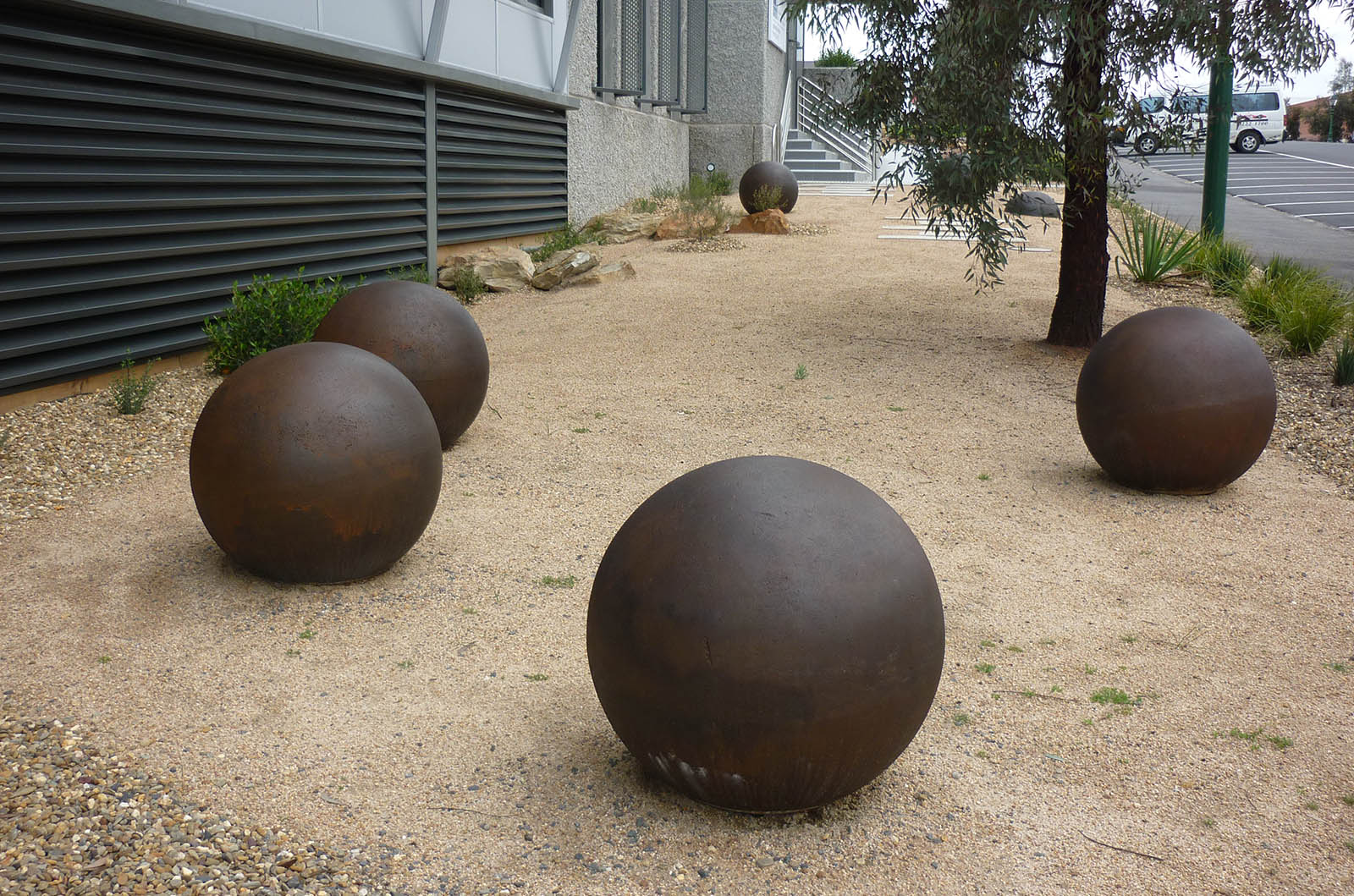 Customs_0005_Concrete spheres for Shire of Bendigo