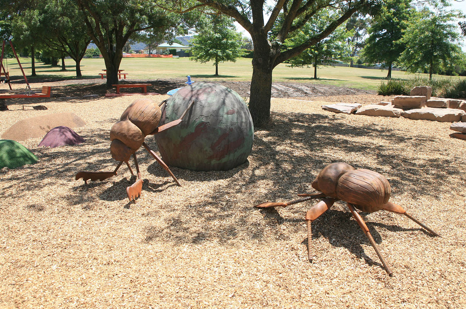 Customs_0008_Concrete dung ball for McKenzie Reserve, Yarra Glen